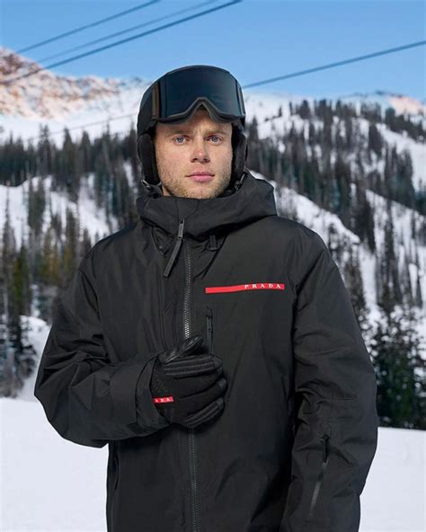 mens prada ski suit